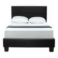 thumbnail image 6 of Giulia Faux Leather Upholstered Twin Platform Bed - Black, 6 of 6