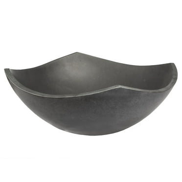 Arched Edges Bowl Sink - Honed Lava Stone