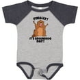 thumbnail image 3 of Inktastic Finally It's Groundhog Day Boys or Girls Baby Bodysuit, 3 of 5