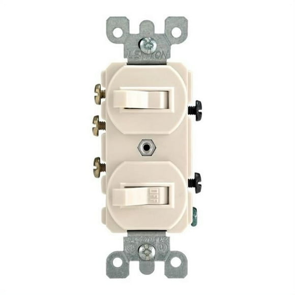 Leviton 05241-0TS 3-Way Combination Switch  Light Almond