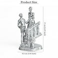 thumbnail image 5 of Silver Finish Romantic Couple Showpiece | Love Statue for Engagement, Wedding, Valentine Gifts | Home Decor Romantic Couple Statue with Stairs| Ideal Gift for Anniversary, Birthday, Valentine's Day, 5 of 5