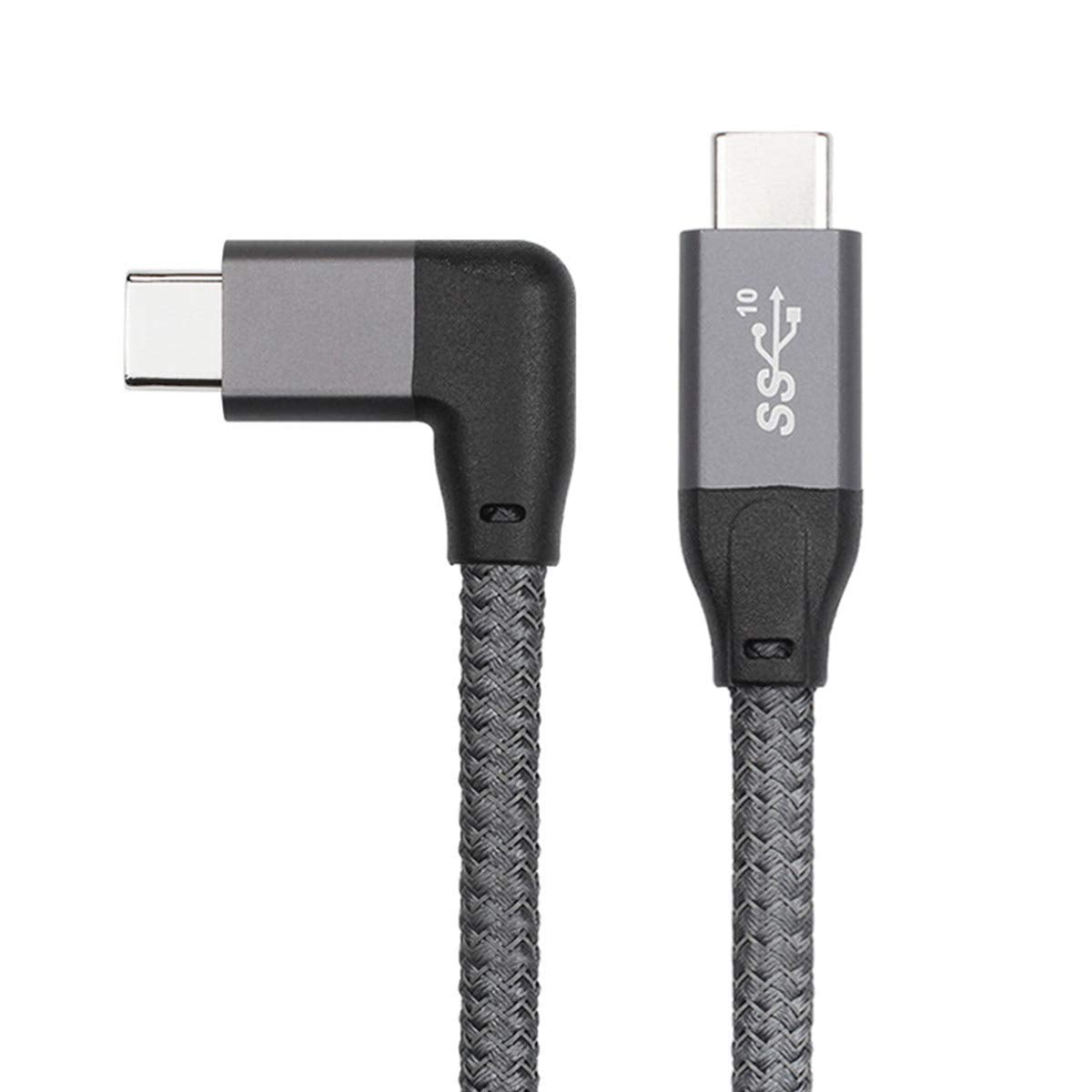 10Gbps USB-C USB 3.1 Type C Gen2 Male to Male Data Video 100W Cable with E-Marker for Tablet & Phone & Laptop (0.5M