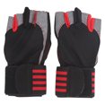 thumbnail image 2 of Gants de Cyclisme Demi-Doigts, Amortissement de Longue Durée Compacts Gants Réglables Demi-Doigts Stables Fiables pour Extérieur Rouge, 2 of 8