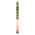 thumbnail image 4 of 0.57 ct Brilliant Round Cut Natural Peridot 14k Rose Gold Stackable Band SZ 8.75, 4 of 6