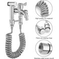 thumbnail image 4 of 3m Bathroom Spring Hose, Stainless Steel Spiral Hose - Long Hose for Sprayer, Toilet, Bidet, Faucet, 4 of 5
