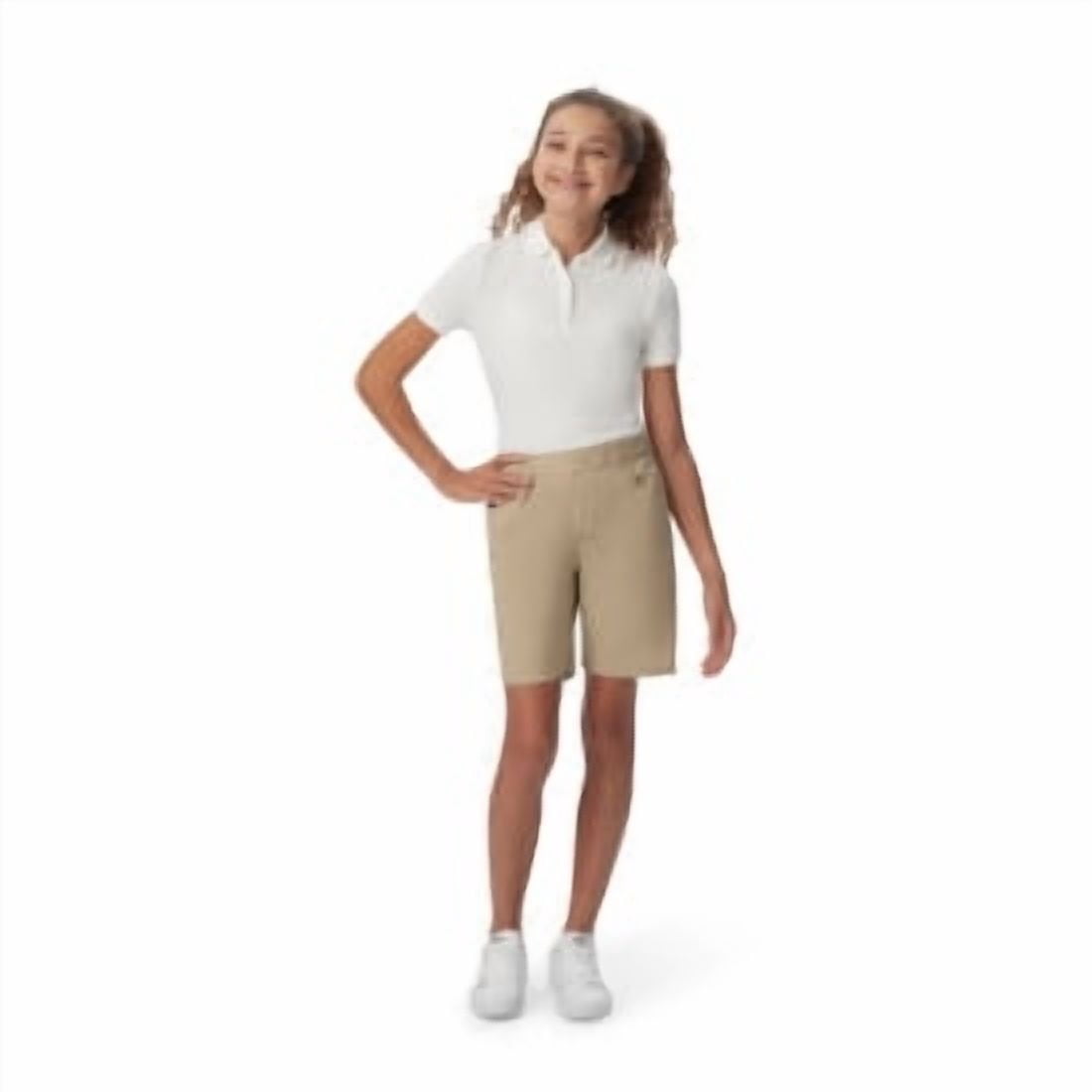French Toast Girls School Uniform Pull-On Twill Shorts, Sizes 4-20