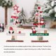 thumbnail image 3 of Bearachild Escritorio de la sala de estar Decoración de madera de Navidad Escritorio Mesita de noche Escaparate Árbol decorativo Signo Adorno Kits de decoración para fiestas, 3 of 6