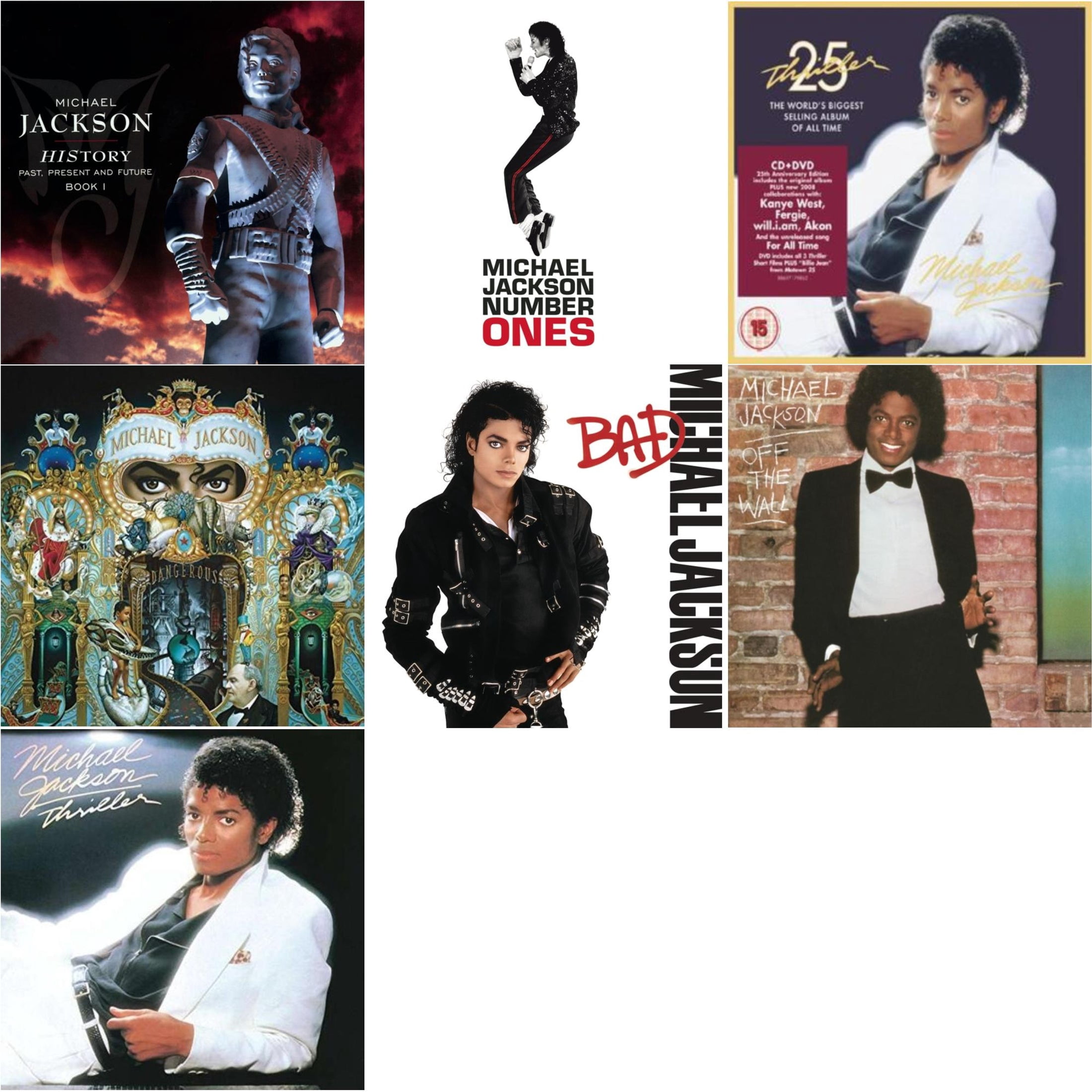 History: Past Present & Future Book 1 & Off The Wall & Thriller