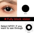 thumbnail image 1 of Lentes de contacto de Halloween, lentes de Color para ojos, Anime, Cosplay, malla blanca, lente ciega, lentes de Color rojo, 1 of 4
