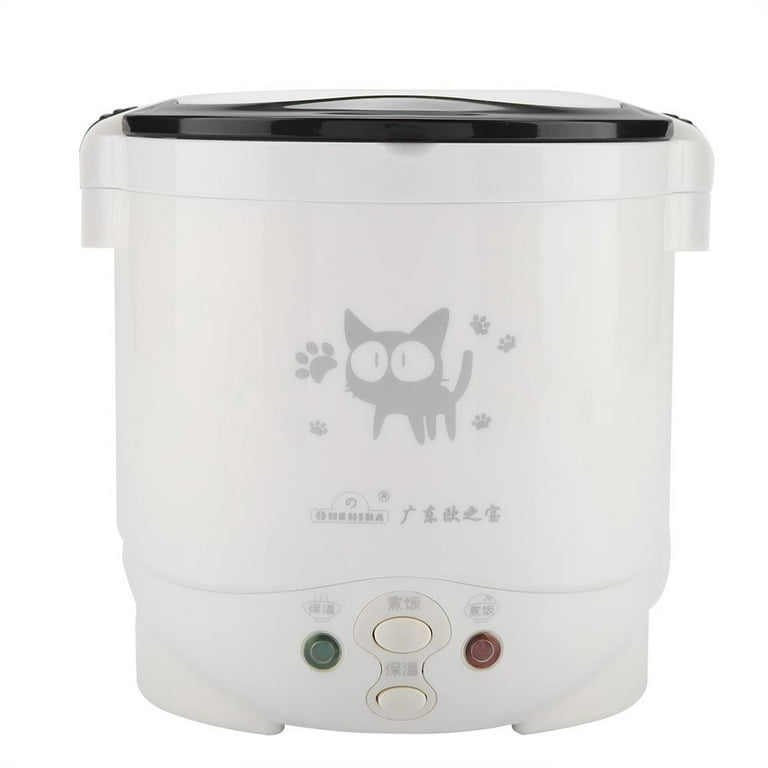OSBA Mini Rice Cooker, 1L Travel Rice Cooker Small 12V For Car, Cooking For  Soup Porridge and Rice, Cooking Heating and Keeping Warm Function(Green)