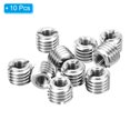 thumbnail image 3 of Unique Bargains Adaptateurs Filetés Manchon Réducteur Écrou M10 * 1,5 Mâle à M5 * 0,8 Femelle Réparation Insert Réducteur Vis 8mm 10 Pcs, 3 of 6