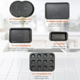 thumbnail image 3 of Perlli 6-Piece Baking Pan Set Stackable Non-Stick Carbon Steel Bakeware, 3 of 8