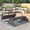 Gray + HDPE, variant on 2-in-1 Convertible Outdoor Bench Set, Picnic Table and 4-Seat Loveseat Couch, Portable Patio Furniture for Garden Backyard Porch, Gray