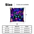 thumbnail image 5 of Game Controller Throw Pillow Covers Covers Set of 2, Velvet Cushion Case with Unique Patterns for Bed Pillows, 16x16 18x18 20x20 Inches,for Various Occasions, 5 of 6