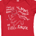 thumbnail image 4 of Inktastic I Have Small Hands, but My Papas Wrapped Around My Little Finger Boys or Girls Baby Bodysuit, 4 of 5