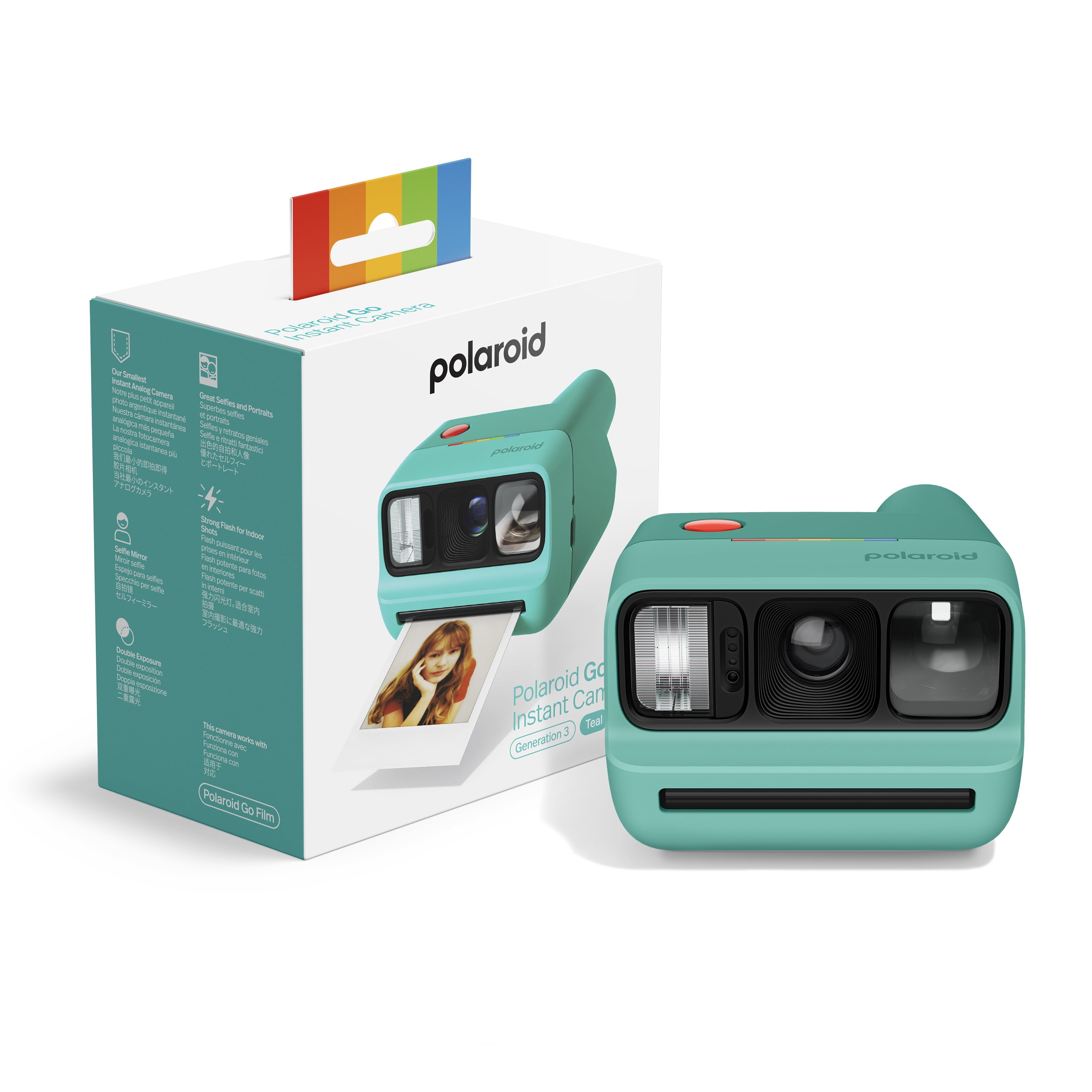 Appareil photo instantané Polaroid Go 3e génération-Turquoise