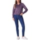thumbnail image 2 of CHAQUETA DE SUEDE SINTÉTICO PARA MUJERES INSPIRE CHIC CON CUELLO PUNTA, BOTONES Y CORTA, TIPO MOTO, COLOR LILA, 2 of 5