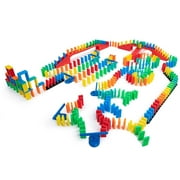 Bulk Dominoes 331pcs Kinetic Dominoes Building Tiles Chain Reaction STEAM Set for Kids