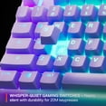 thumbnail image 4 of SteelSeries Apex 3 TKL Gaming Keyboard - Tenkeyless, RGB, Water & Dust Resistant - 8-Zone RGB Illumination — Whisper-Quiet Gaming Switch - Lavender, 4 of 6
