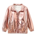 thumbnail image 5 of FSYBOA Boys Casual Jacket, Fashion Loose Fit Long Sleeve Collared Fall Outerwear Pink Size 4-5T, 5 of 8