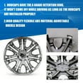 thumbnail image 6 of Set of 4 Hubcaps Wheel Cover Replacement 15" Hub Caps Universal Wheel Rim Cover ABS Material Exterior Accessories Snap on Car Truck SUV 15-inch Silver,Chrome, 6 of 7