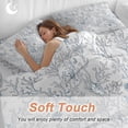 thumbnail image 3 of Summer Full Size Comforter Set, Retro Ocean Shell Starfish Conch Coral Bedding for All Seasons, 4 Pcs Bed Set, 1Quiltcover (86"x86") ,1Sheet(80"x116"), 2Pillowcases (30"x20"), 3 of 9