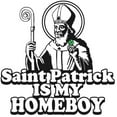 thumbnail image 3 of CafePress - Saint Patrick Is My Homeboy Women's Dark Pajamas - Women's Short Sleeve Print T-Shirt and Pants Dark Cotton Pajama Set, 3 of 7