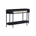 thumbnail image 1 of ACME Table de Canapé Ovale en Bois avec Étagère Inférieure en Noir, 1 of 5