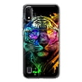 thumbnail image 1 of MUNDAZE Samsung Galaxy A01 Neon Rainbow Swag Tiger Shockproof Clear Hybrid Protective Phone Case Cover, 1 of 5