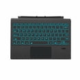 thumbnail image 1 of Surface Pro 7 Teclado Bluetooth Inalámbrico con Panel Táctil Teclado Desmontable con Batería Recargable Retroiluminada de 7 Colores para Microsoft Surface Pro 4/5/6/7/7+, 1 of 5