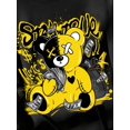 thumbnail image 3 of Vibrant Stitching Bear & Letter Print Relaxed Fit Crew Neck Drop Shoulder Casual T-shirt - Women's LCamisetas para mujer, lindas camisetas con estampado gráfico, de manga corta, estilo casual, para ve, 3 of 6