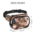 thumbnail image 4 of Disketp Playful Cat Riñonera de Doble Capa, Bolsa de Cintura Ajustable para Viajes, Correr y Senderismo, Riñonera Ligera para Hombre y Mujer, 4 of 9
