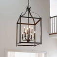 thumbnail image 5 of 42591BK Kichler Lighting Larkin - 8 light Foyer Chandelier - with Traditional inspirations - 47.75 inches tall by 24 inches wide-Black Finish, 5 of 6