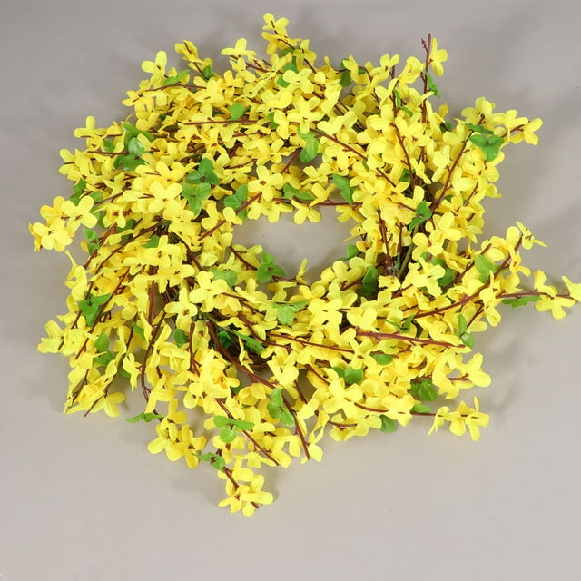 BESTYASH 1Ud Guirnalda De Flores Artificiales Con Nido De Pájaro En Color Amarillo Para En Casa