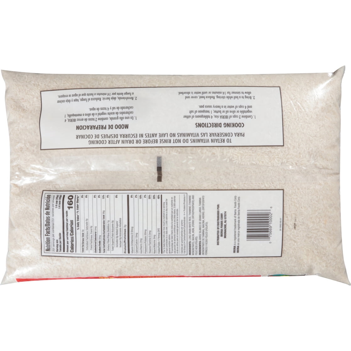 Iberia Extra Long Grain Enriched Rice, 20 lb Bag