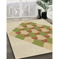 thumbnail image 3 of Ahgly Company Machine Washable Indoor Round Transitional Khaki Gold Area Rugs, 5' Round, 3 of 7