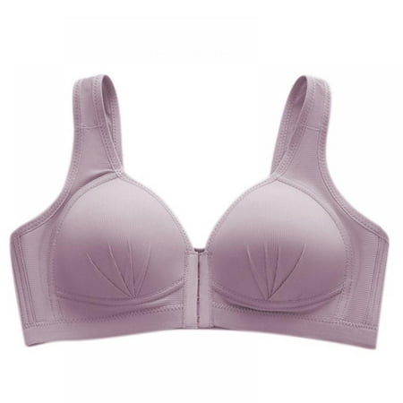 

Women s Front Closure Bra Wireless Bralette Breast Underwear Plus Size Breathable