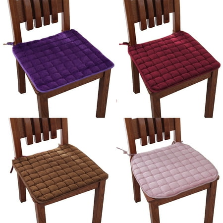 

SPRING PARK Thick Chair Seat Pad Tie On Cushions Dining Garden Kitchen Square Floor Pads