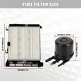 thumbnail image 6 of 4 Replaces# FD-4624, FD-4625 Fuel Filter Element for Ford 2017-2022 F-250, F-350, 6 of 12