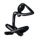 thumbnail image 3 of Estatua abstracta de pensador, figura decorativa, colección minimalista, adorno de escritorio Negro, 3 of 9