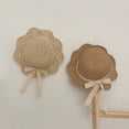 thumbnail image 2 of Sombrero de Paja de Verano para niñas de 48-53 cm con Lazo de Encaje y ala Ancha para protección Solar Plegable para Vacaciones, Viajes y Exteriores, Beige, 2 of 5