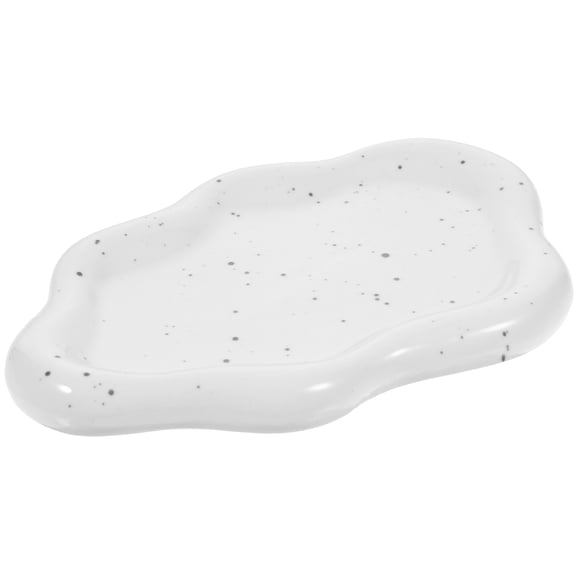WHAMVOX Wide Edge Ceramic Dining Plate Sundries Storage Tray