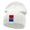 White, variant on Rodeo Barrel Symbol Embroidered 12 inch Acrylic Cuffed Long Beanie - Khaki OSFM