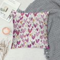 thumbnail image 2 of Autua Hearts Flowers Graphic Decorative Cushion Throw Pillow Cover for Home Couch Living Room Bed Sofa - Printed on Both Sides - Year-Round Use - 1PC 20x20in, 2 of 5