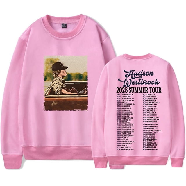 Hudson Westbrook 2025 Summer Tour Merch Camiseta de manga larga Sudaderas urbanas de moda unisex