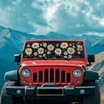 thumbnail image 4 of FUIALDOLG Car Windshield Sun Shade White Daisy Windshield Cover Automotive Interior Protection Front Window Sun Visor Protector Blocks UV Rays Keep Your Vehicle Cool, 4 of 7