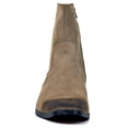 thumbnail image 3 of OSSTONE Dress Boots Chelsea Designer Boots for Men Zipper-up Leather Casual Heel Shoes JY002-Beige-Suede-11 Suede Beige, 3 of 6
