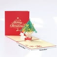 thumbnail image 3 of Bangcool Christmas Card Cute 3D Hollow-out Tree Pop up Card Greeting Card with Envelope, 3 of 8