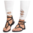 thumbnail image 2 of NOKIO Fashion Sandals for Women Summer Women Ladies Flat Bottom Sandals Strap Flat Ankle Roman Casual Shoes, 2 of 4