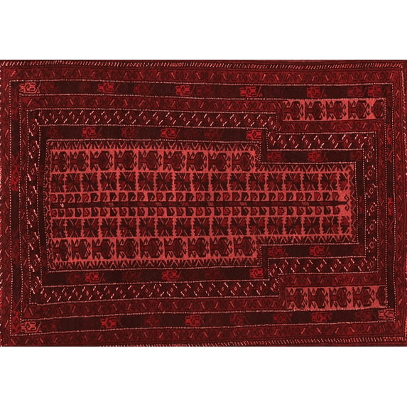 Ahgly Company Indoor Rectangle Persian Red Traditional Area Rugs, 8' x 10'